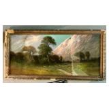 2 vintage landscape prints William Henry Chandler