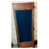 Oak Wood pantry door with hinges, possibly door from a wardrobe