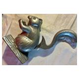 Vintage cast aluminum squirrel nutcracker
