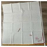 Set of 8 Embroidered sun bonnet girls flour sack, 1 towel (Thursday) kitchen linens