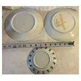 Group of 10 vintage hand painted transferware Bavaria, Germany, Vienna china plates