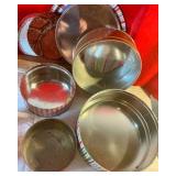 Group of collectable and vintage Christmas tins