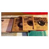 Vintage Lorreta young, Fred Waring, Tchaikovski 45 RPM vinyl records