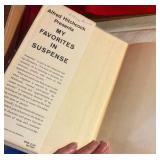 Vintage books, Love story by Seagal and My favorites in suspense by Alfred Hitchcock