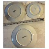 Group of 10 vintage hand painted transferware Bavaria, Germany, Vienna china plates