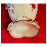 Vintage Northwoods Everglades Cornelian Custard Lass Cream and Sugar Uranium