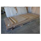 (5) 4x10 sheets 0.75 inch Maple & a few half sheets of 0.75 inch Maple, half sheets 0.75 inch White/White