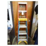 Orange 6 ft and Werner 4 ft ladder