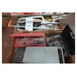 Miscellaneous socket sets, large C clamps