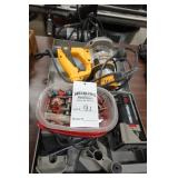 (2) Porter Cable routers, (1) Dewalt router, router bits