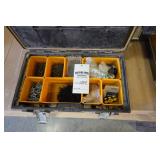 (2) Dewalt tool boxes full of inventory & tools, 3 squares