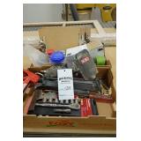 Senco nailer, socket set, miscellaneous screws