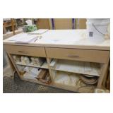 Shop bench on castors 28x6 (contents not included)