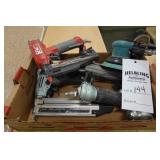 (2) Metabo nailers, (1) Senco nailer, (1) Dynabrade sander
