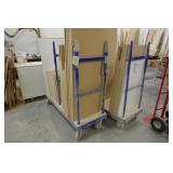 (2) Blue shop carts on castor wheels 22x60 (inventory not included)