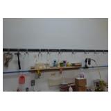 (2) Performax work benches 55x24, Hanging Rubbermaid tool rack (tables and rack only)
