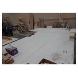 Heavy duty table saw table 11 foot x8 foot tapers to 5 foot