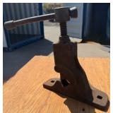 vintage cast-iron bench mount pipe VISE