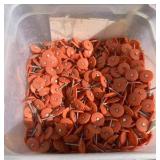 plastic cap nails  One – half inch round cap