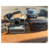 vintage cameras and radio