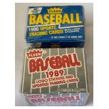 1989 and 1990 Fleer Updated Factory Sealed Baseball Card Sets
