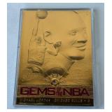Michael Jordan Gems of the NBA 23kt Hold 1997 Flair Showcase Legacy Collection Limted Edition Basketball Card