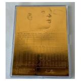 Michael Jordan Gems of the NBA 23kt Hold 1997 Flair Showcase Legacy Collection Limted Edition Basketball Card