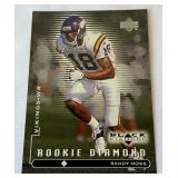 Randy Moss Rookie Diamond 1998 Upper Deck Black Diamong #97 Minnesota Vikings Oversized Football Card