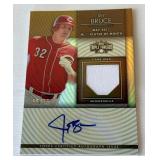 Jay Bruce /75 Auto and Game-Used Relic 2012 Topps Triple Threads #TTUAR-109 Numbered 66/75 Baseball Card