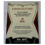 Iam McCall Auto 1st Autograph 2012 Topps Fines #A-IM UFC Card
