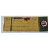 Eric Milton No-Hitter Ticket  - March 6, 1999 Minnesota Twins Baseball