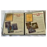 Mickey Mantle 2 23kt Gold Card Baseball Book