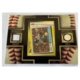 Steve Garvey Authentic Jersey and Ball Baseball Card