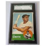 1963 Topps Hal Smith #153 SGC 84 / 7 NM Vintage Baseball Card