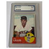 1963 Topps Bob Lillis #119 Graded 7 NM Vintage Baseball Card