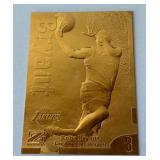 Kobe Bryant 23 kt Gold Z-Force1997 Skybox Limited Edition Basketball Card