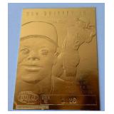 Ken Griffey Jr 23kt Gold 2000 Limited Edition Baseball Card