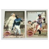 Ken Griffey Jr 2-Card Promotional Baseball Card Lot