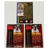 Kevin Garnett 3-Card Rookie Basketball Lot Minnesota Timberwolves