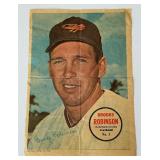 Brooks Robinson 1967 Topps Pin-Ups Poster #3 Vintage Baseball Card