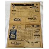 RARE! - 1951 Milwauke Brewers AAA MLB Score Card and Magazine vs. Indianapolis - Vintage Baseball