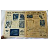 RARE! - 1951 Milwauke Brewers AAA MLB Score Card and Magazine vs. Indianapolis - Vintage Baseball