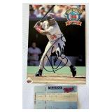 Kirby Puckett Autographed Post Card 1997 Kirby Puckett Weekend w/ Ticket Stub May 24, 1997 Minnesota Twins Baseball