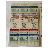 Minnesota Twins 1981 Playoffs Ticket Set - Western Division / ALCS / World Series Phantom Tickets