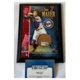 Joe Mauer Target Field Dirt Plaque w/ MLB COA Minnesota Twins Baseball