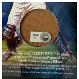 Joe Mauer Target Field Dirt Plaque w/ MLB COA Minnesota Twins Baseball