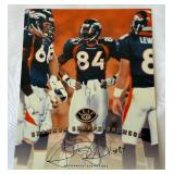 Shannon Sharpe Autographed 1997 Leaf Jumbo Football Card