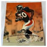 Terrell Davis Autographed 1997 Leaf Jumbo Football Card