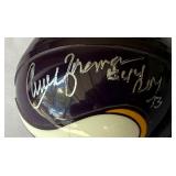 Chuck Foreman Autographed and Inscribed "#44 ROY 73" Mini Minnesota Vikings Football Helmet