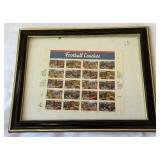 Legendary Football Coaches Stamp Set in Frame